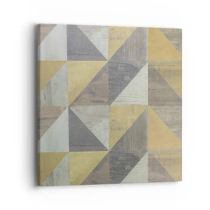 Lærredstryk - Billede på lærred - Ved trekantens vinkel - 40x40 cm