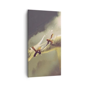 Lærredstryk - Billede på lærred - Verden til undsætning - 55x100 cm