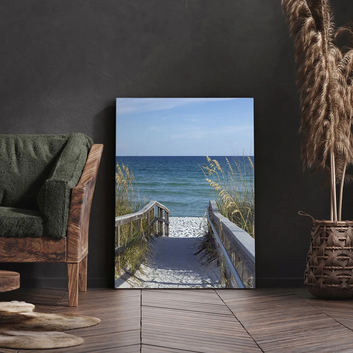 Lærredstryk - Billede på lærred - I solen, i vinden - 50x70 cm