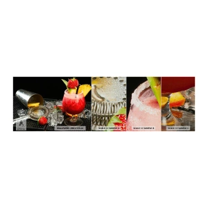 Prøve Fototapet Premium Canvas - Fremkald smagen - Drikke, Cocktail, Shaker - 100x30 cm