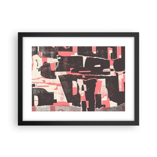 Plakat i sort ramme - Al trængsel og travlhed - 40x30 cm