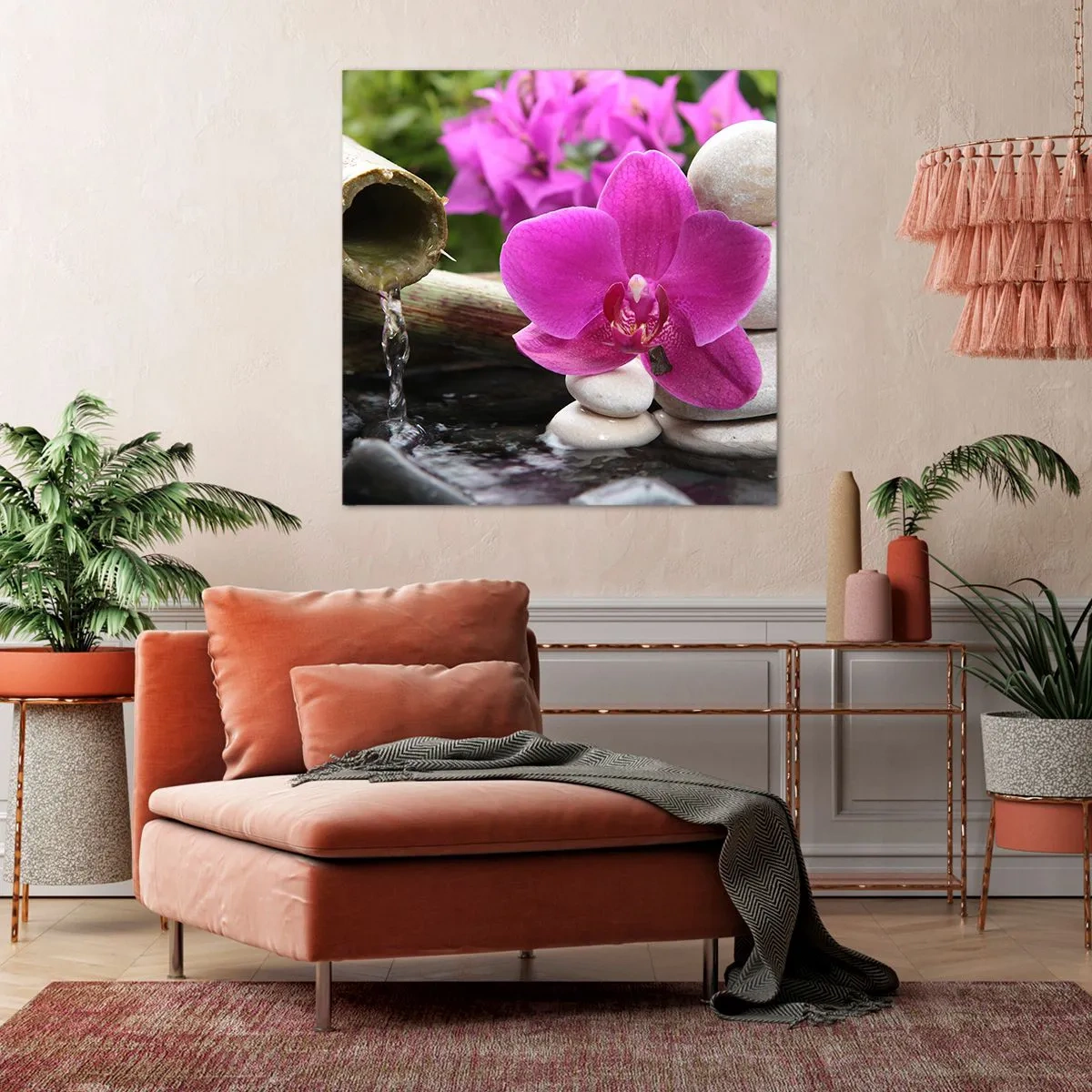 Lærredstryk - Billede på lærred - Du hviler allerede - 40x40 cm