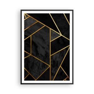 Plakat i sort ramme - Mørke og lys - 70x100 cm