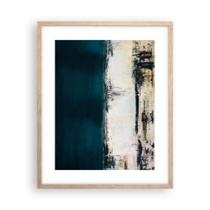 Plakat i ramme af lyst egetræ - Vandret sammensætning - 40x50 cm