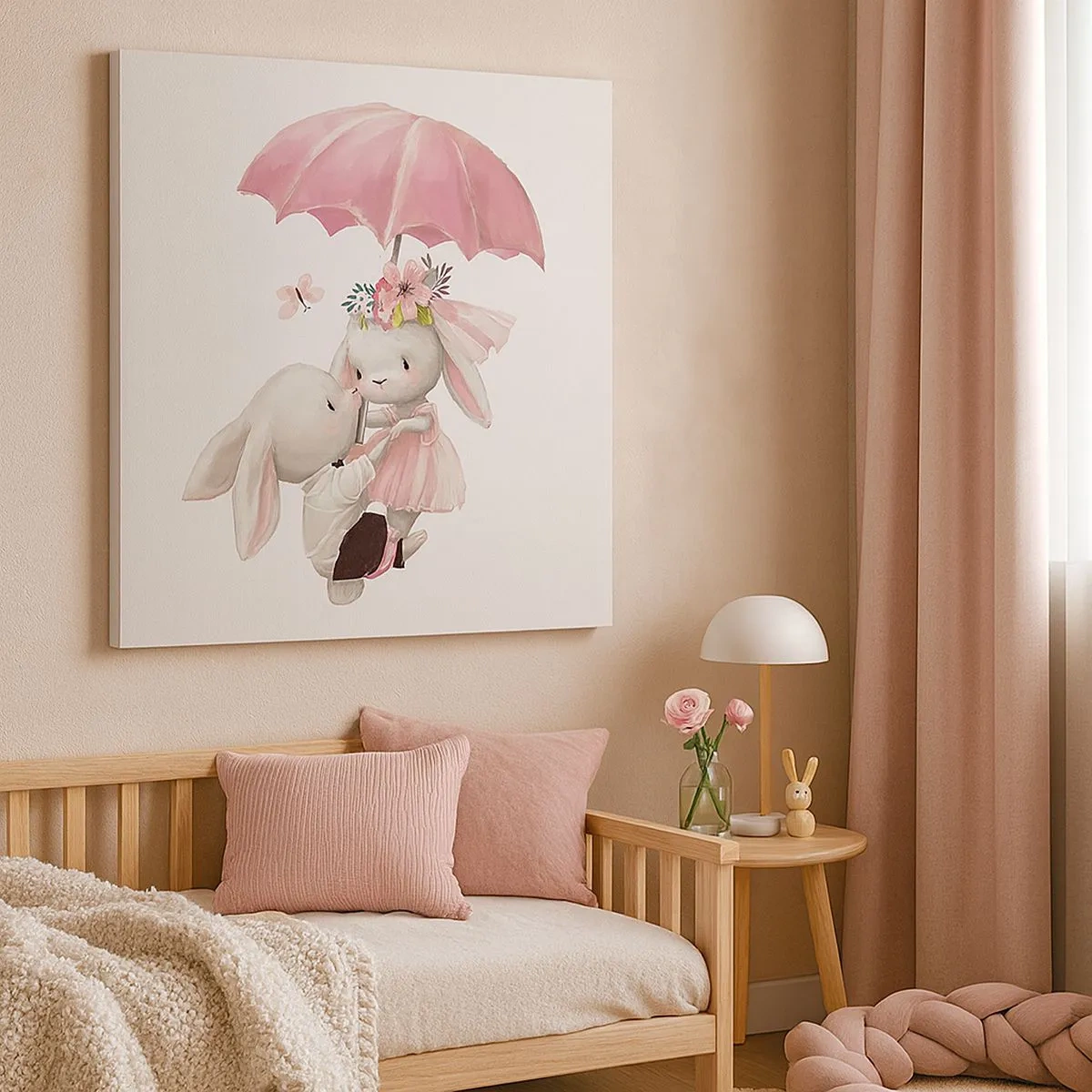 Lærredstryk - Billede på lærred - Det er kærlighed - 30x30 cm