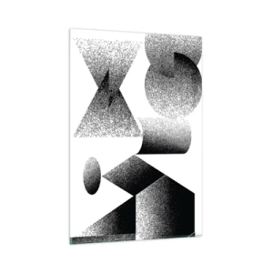 Billede på glas - Vinkler og ovaler - 80x120 cm