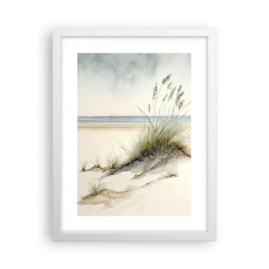 Plakat i hvid ramme - Forkælet af vinden - 30x40 cm