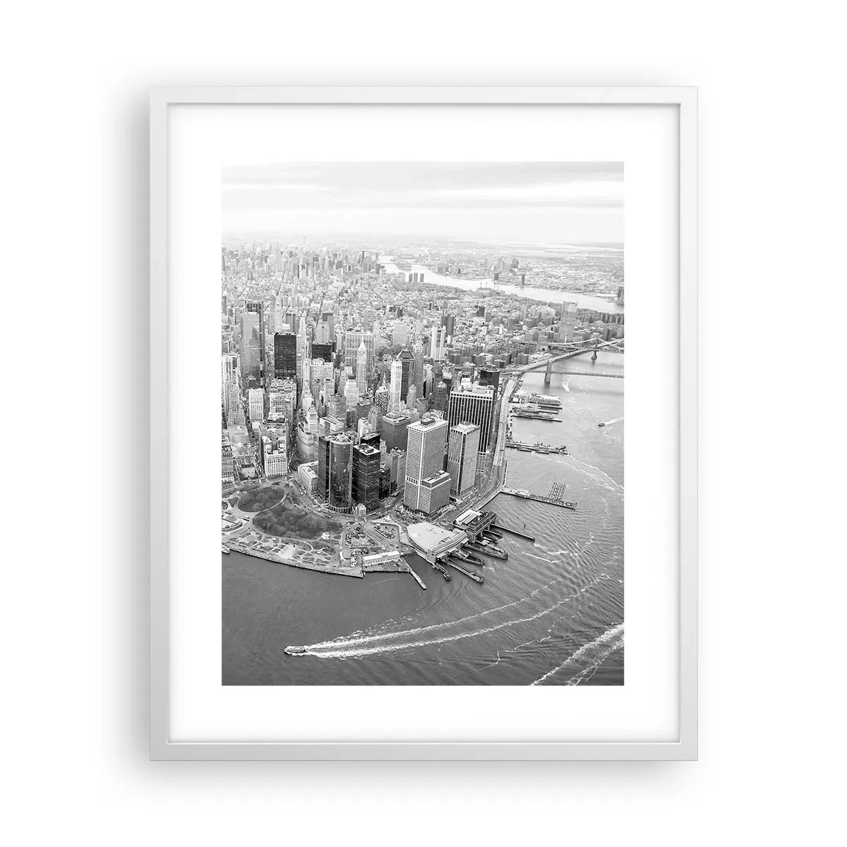 Plakat i hvid ramme - Hvordan kan man ikke elske? - 40x50 cm