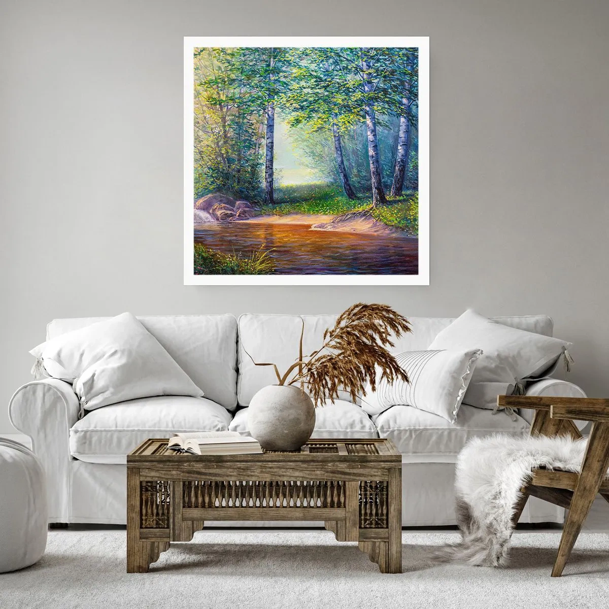 Plakat - Idylliske omgivelser - 30x30 cm