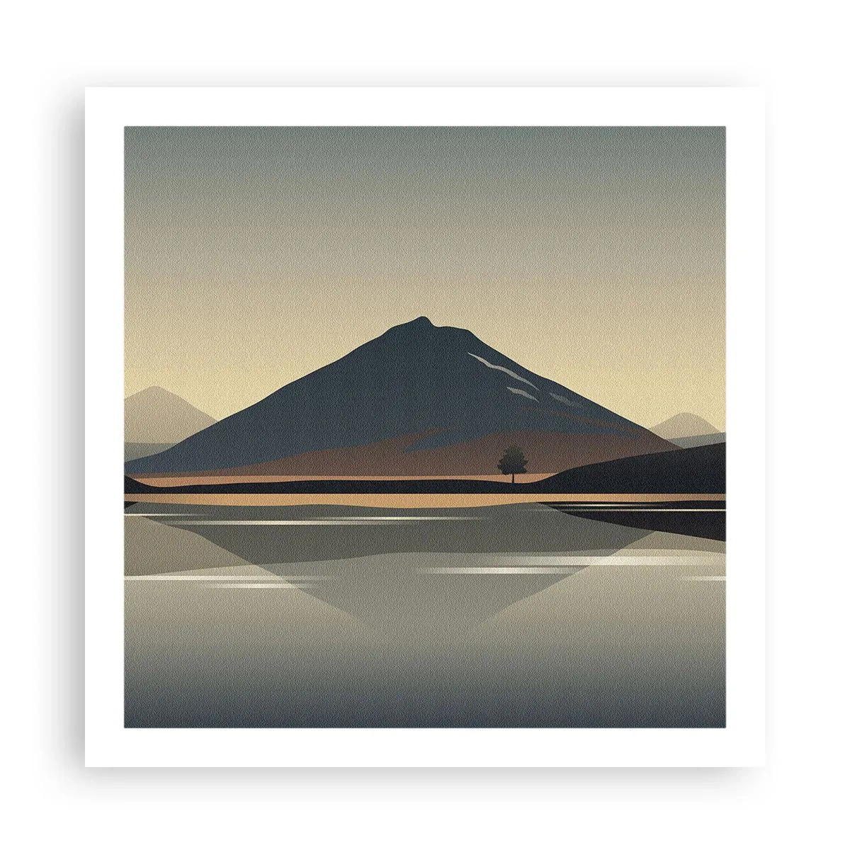 Plakat - Spejlrefleksion - 60x60 cm