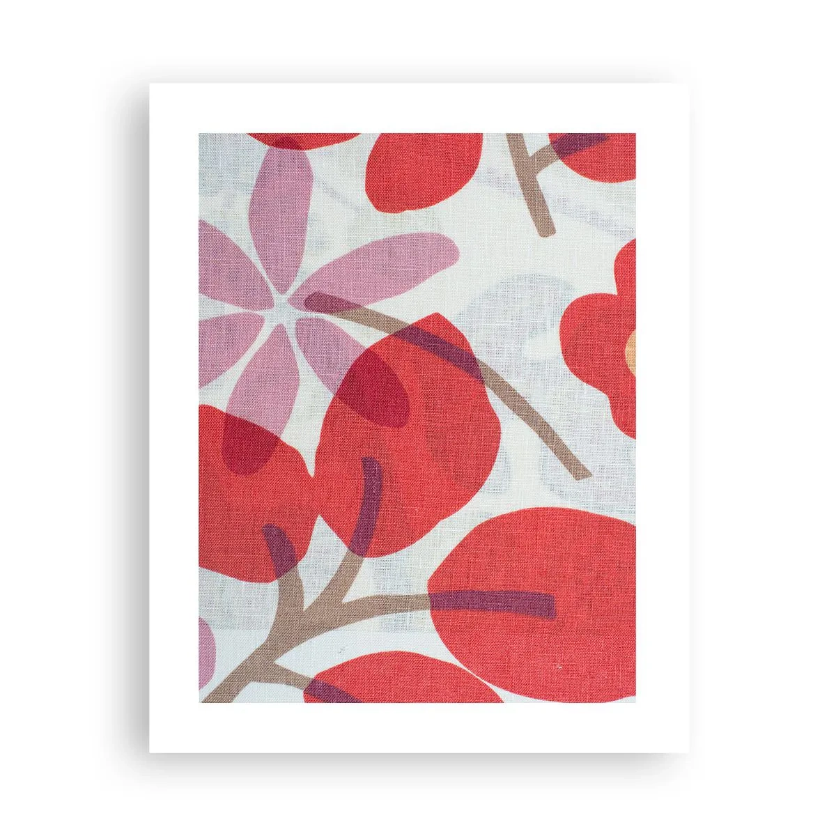 Plakat - Blomsterkomposition i pink - 40x50 cm