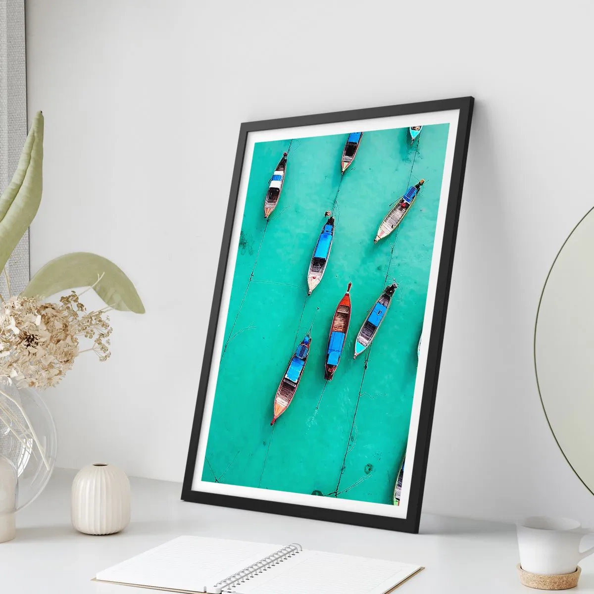 Plakat i sort ramme - I glædelig forventning - 40x50 cm