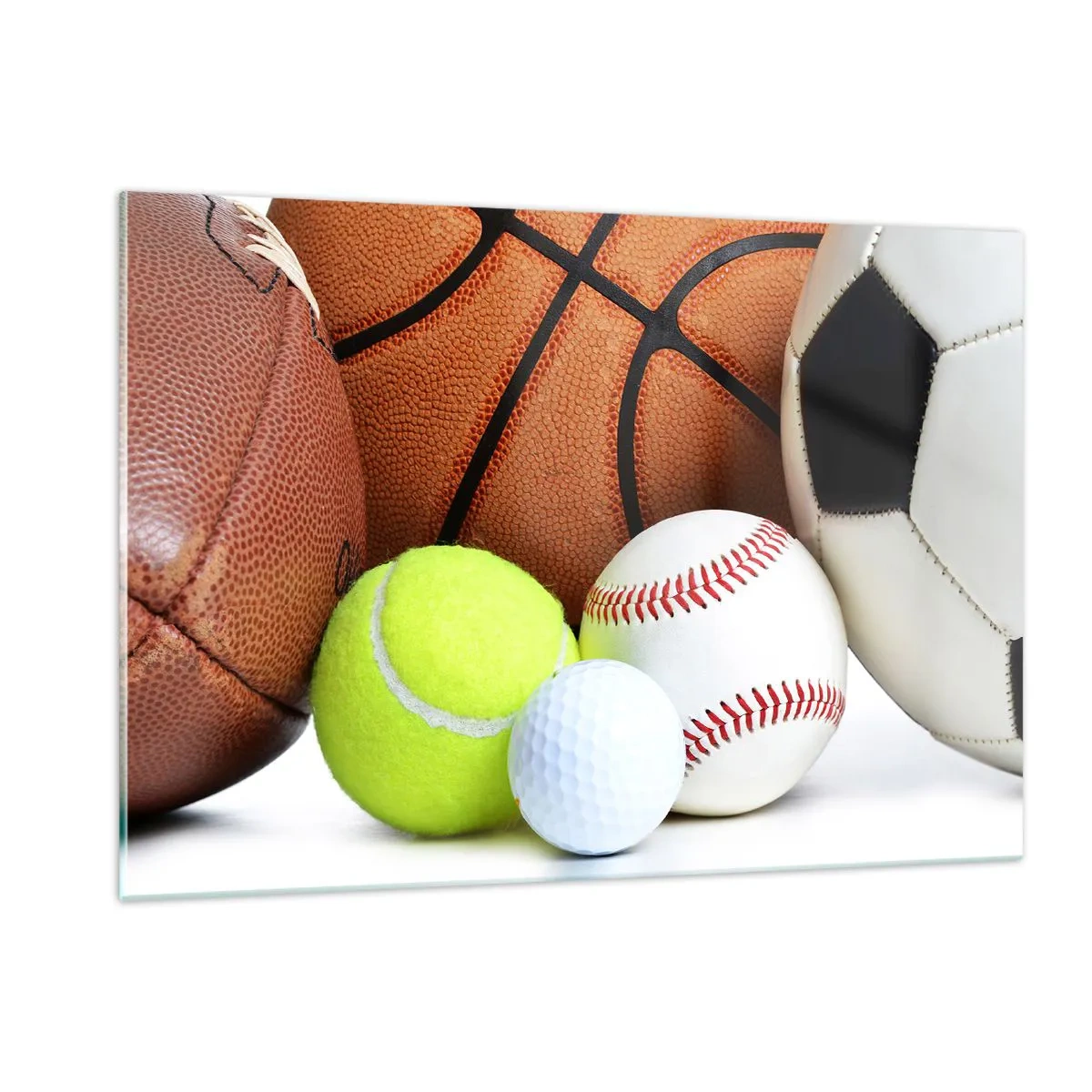 Billede på glas - Forbindelse med bolden! - 120x80 cm