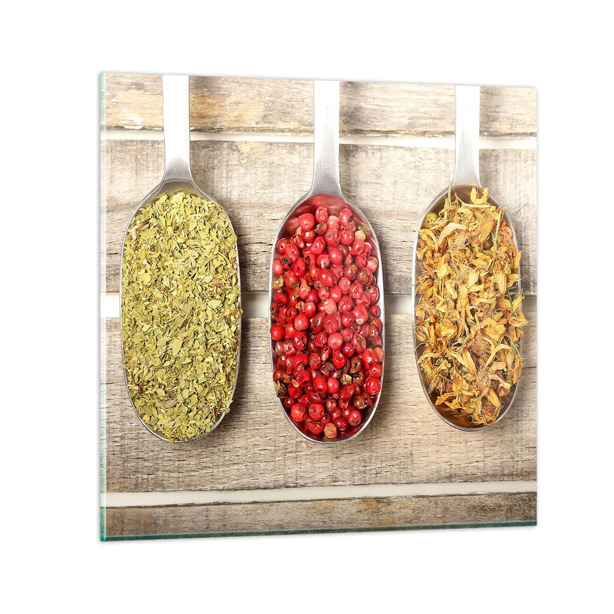 Billede på glas - Magi i køkkenet - 70x70 cm