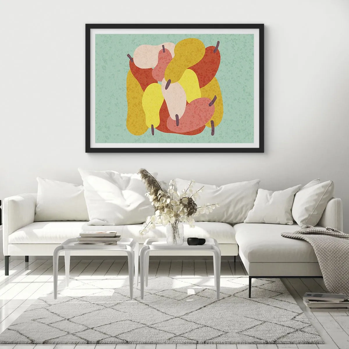 Plakat i sort ramme - Smag på sommersolen - 50x40 cm