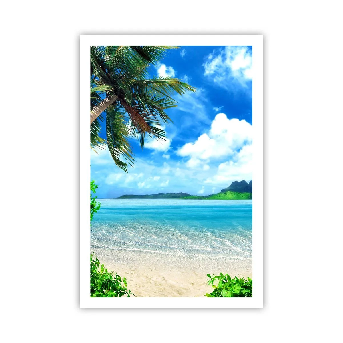 Plakat - Azur i troperne - 61x91 cm