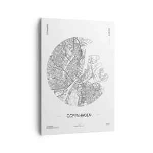 Lærredstryk - Billede på lærred - Københavns anatomi - 50x70 cm