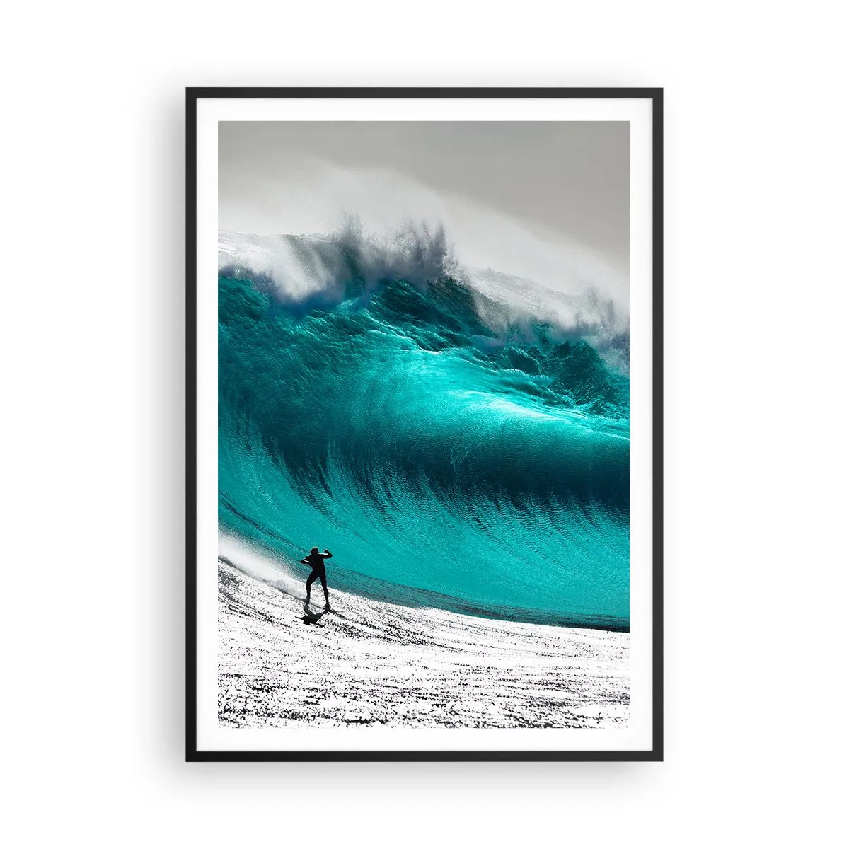 Plakat i sort ramme - Udfordring accepteret - 70x100 cm