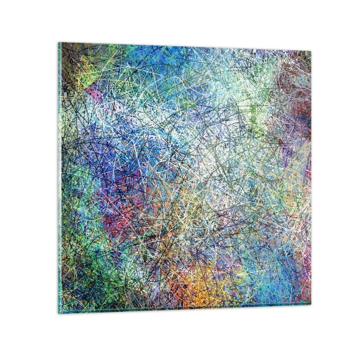 Billede på glas - Så enkelt er det ikke - 30x30 cm