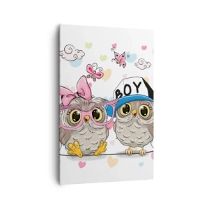 Lærredstryk - Billede på lærred - Lad os elske hinanden! - 80x120 cm