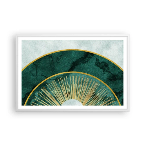 Plakat i hvid ramme - Et anderledes solsystem - 91x61 cm