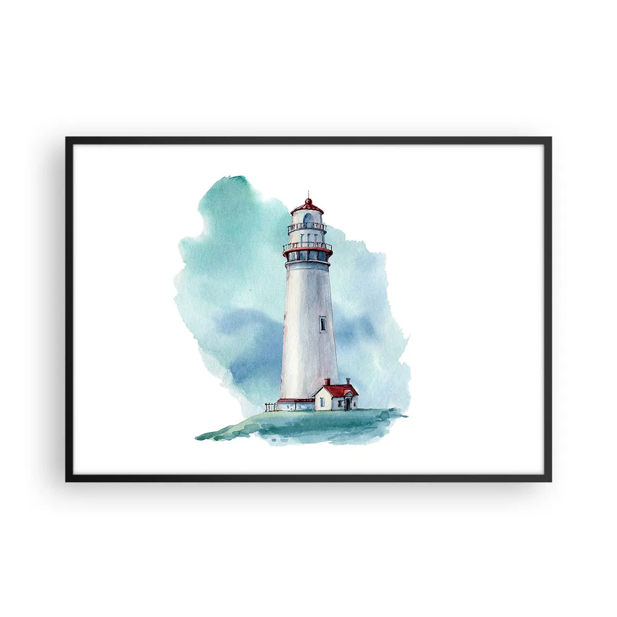 Plakat i sort ramme - Det blås blide søster - 100x70 cm