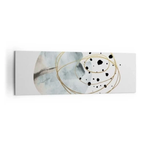 Lærredstryk - Billede på lærred - I rummets favntag - 160x50 cm