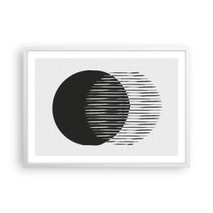 Plakat i hvid ramme - Hans alter ego - 70x50 cm