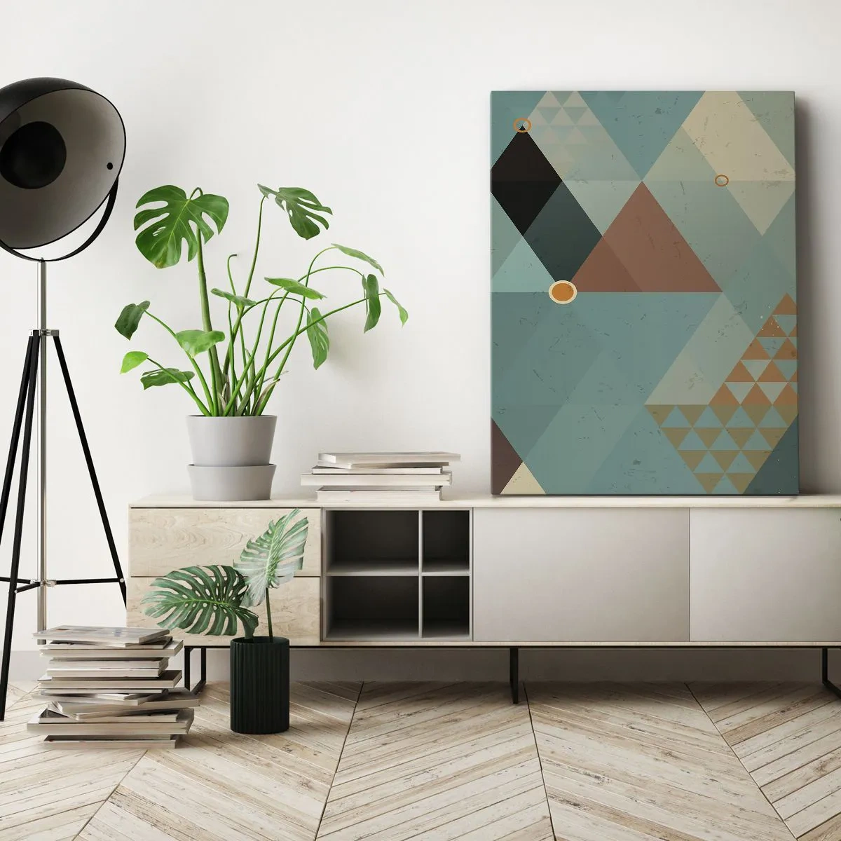 Lærredstryk - Billede på lærred - Enhed af mangfoldighed, mangfoldighed af enhed - 70x100 cm