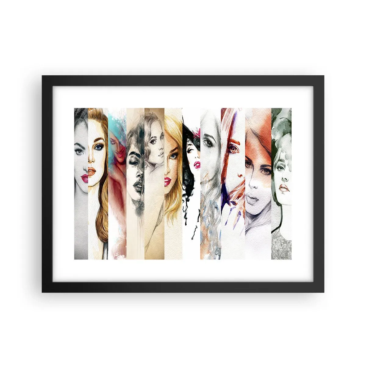 Plakat i sort ramme - Og det er altid DIG - 40x30 cm