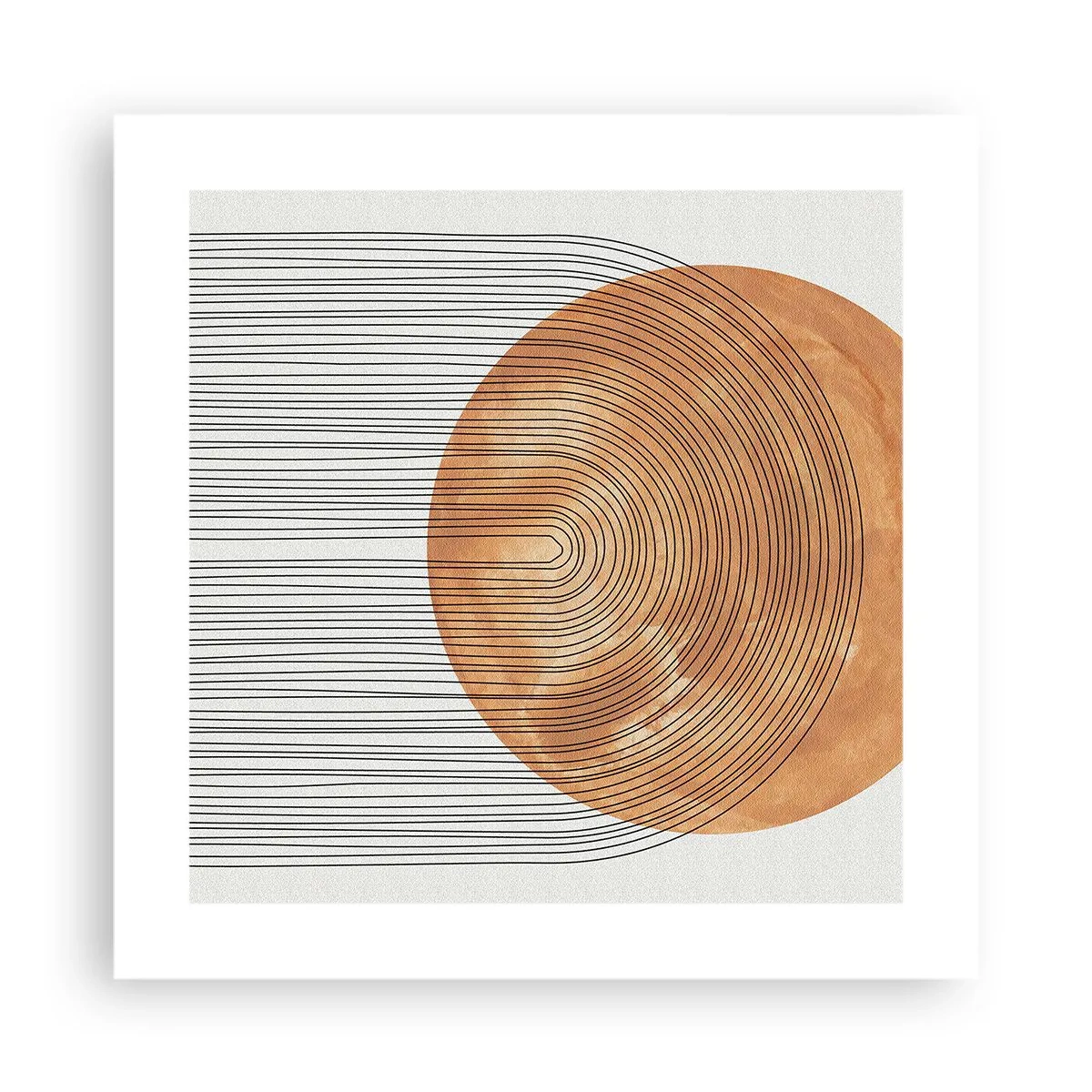 Plakat - En solrig komposition - 40x40 cm