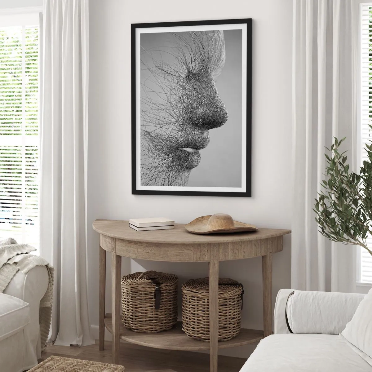 Plakat i sort ramme - Vindens ånd - 40x50 cm