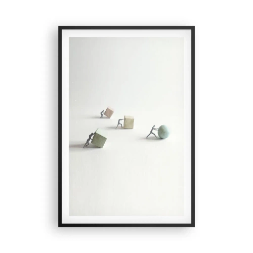 Plakat i sort ramme - Selve livet - 61x91 cm