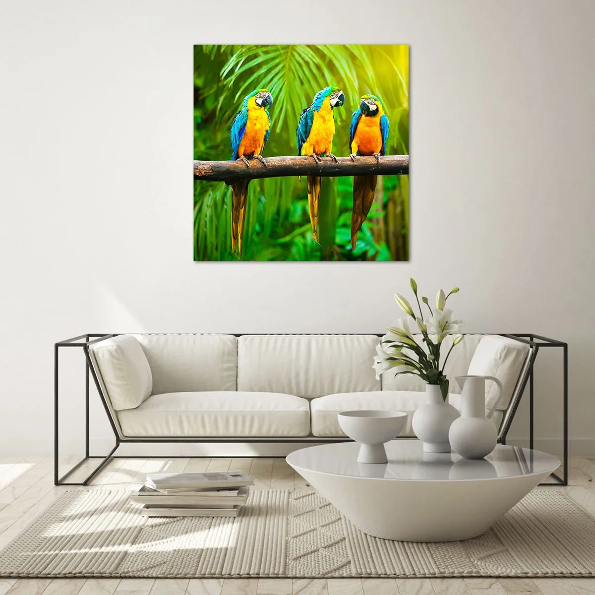 Billede på glas - Og har du hørt, at hun...? - 40x40 cm