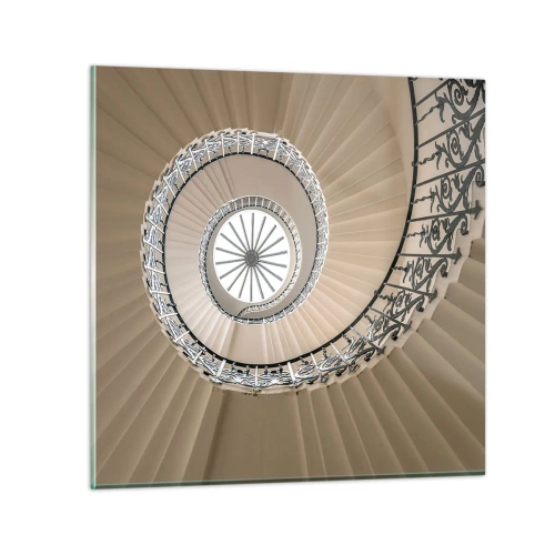 Billede på glas - I midten af en skal - 40x40 cm