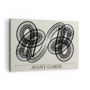 Lærredstryk - Billede på lærred - Det kom ud spontant - 100x70 cm