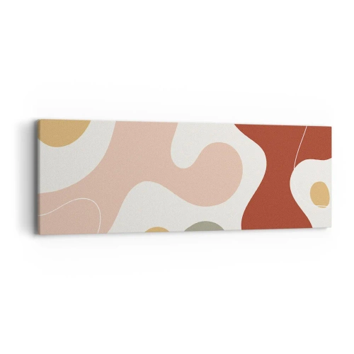 Lærredstryk - Billede på lærred - Es eller flores? - 90x30 cm