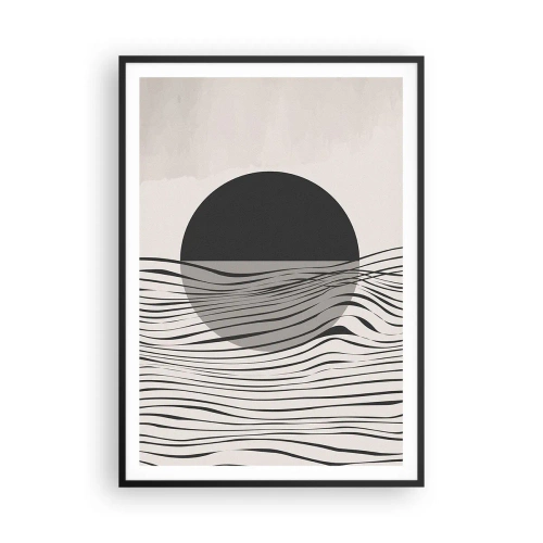 Plakat i sort ramme - Halvkomposition - 70x100 cm