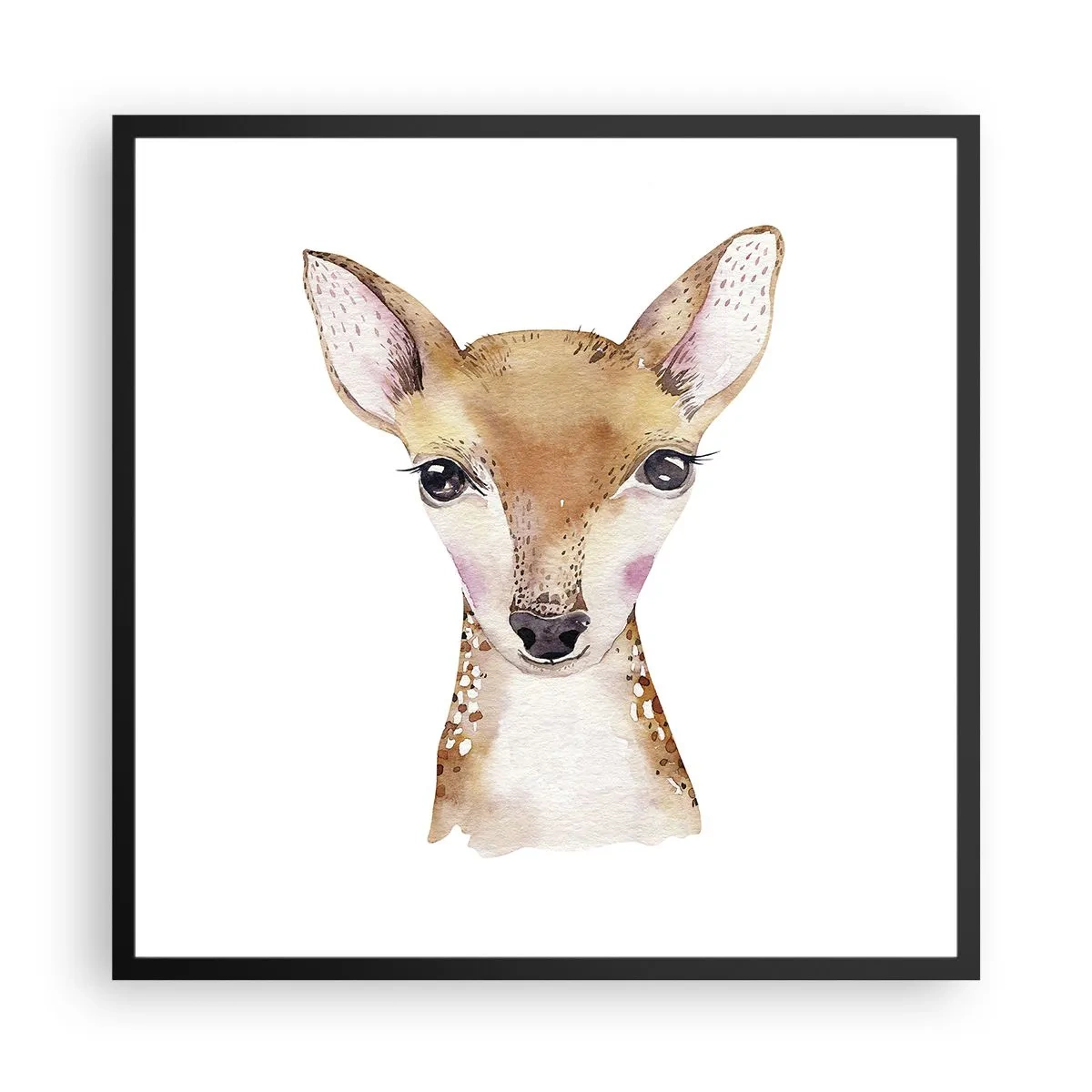 Plakat i sort ramme - Uskyldighedens natur - 60x60 cm