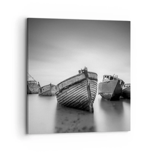 Lærredstryk - Billede på lærred - Nu er det bare minder... - 70x70 cm