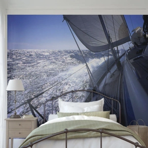 Fototapet Selvklæbende Deluxe Sticker - Jeg ved, hvad det vil sige at være en fugl - Nautisk, Yacht, Rejser - 100x70 cm