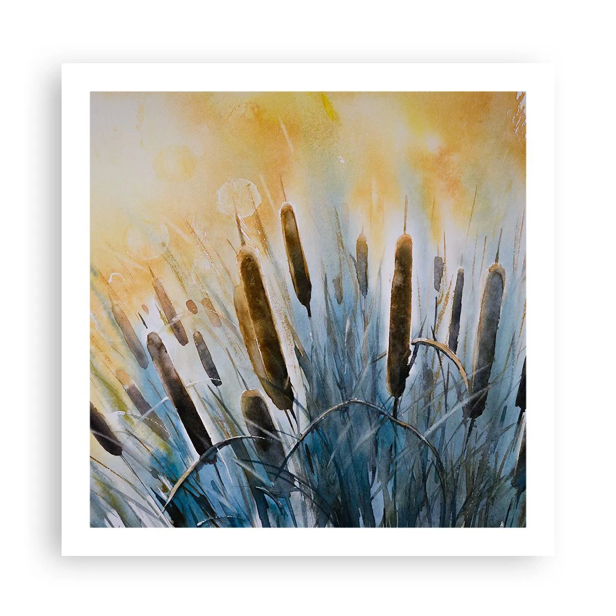 Plakat - Vandets kulde, solens varme - 60x60 cm