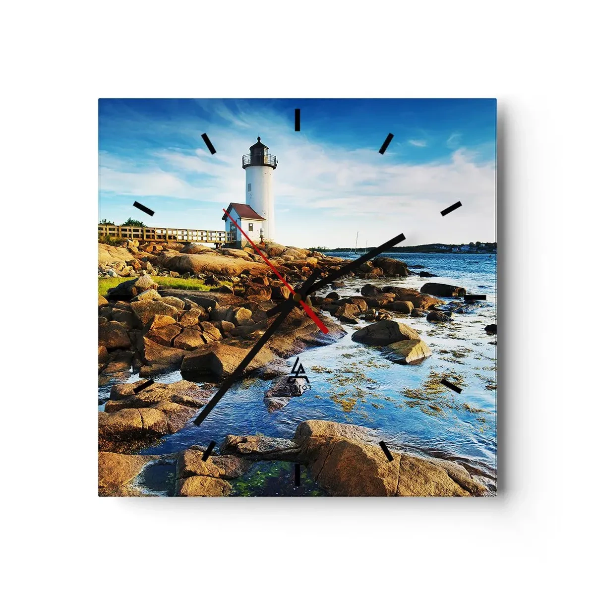 Vægur, Uret - Vend tilbage med glæde, jeg ser frem til - 30x30 cm