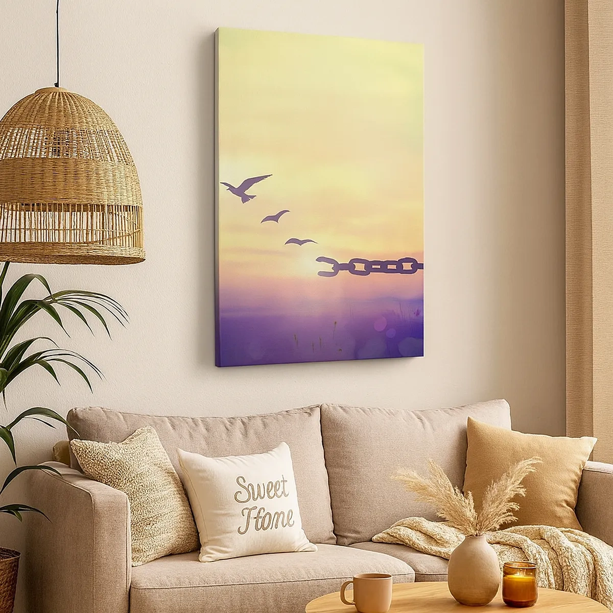 Lærredstryk - Billede på lærred - Sejr for frihed - 50x70 cm