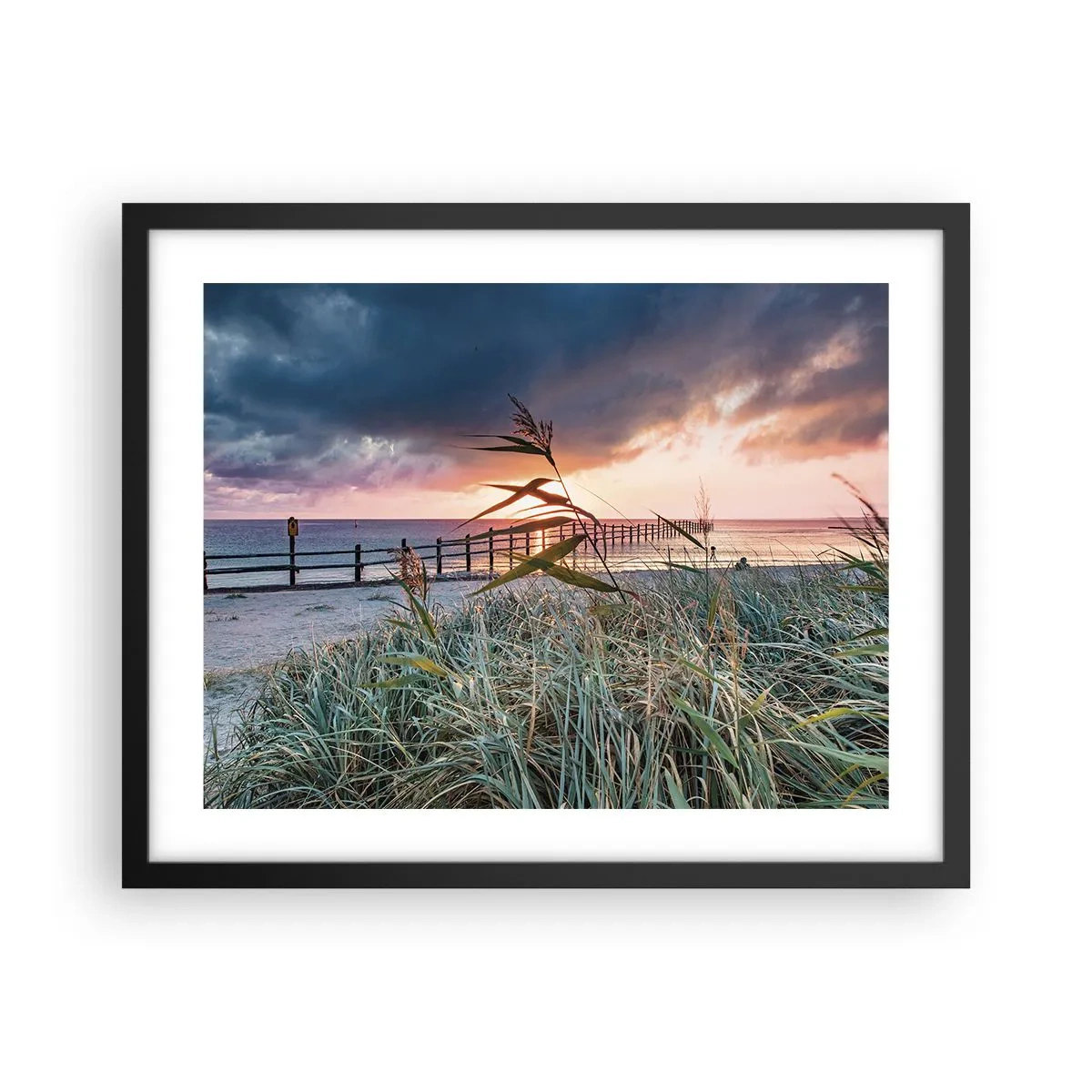 Plakat i sort ramme - Ikke passerer med vinden - 50x40 cm