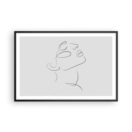 Plakat i sort ramme - En drømmes slyngninger - 91x61 cm