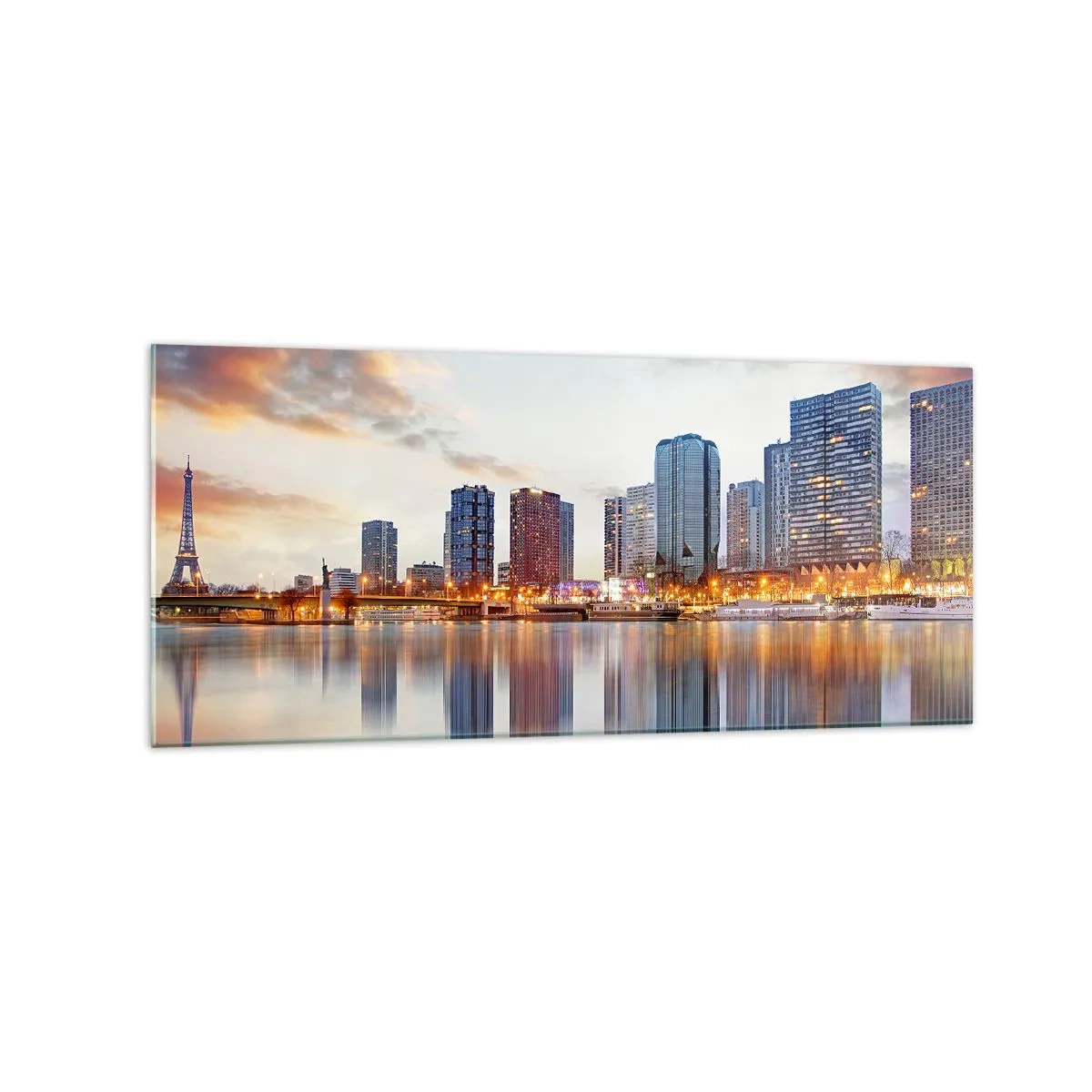 Billede på glas - Den monumentale ro i Paris - 120x50 cm