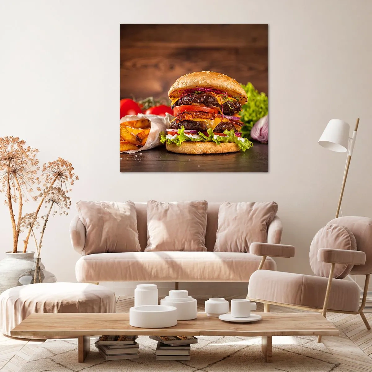 Lærredstryk - Billede på lærred - Forbudt frugt - 40x40 cm