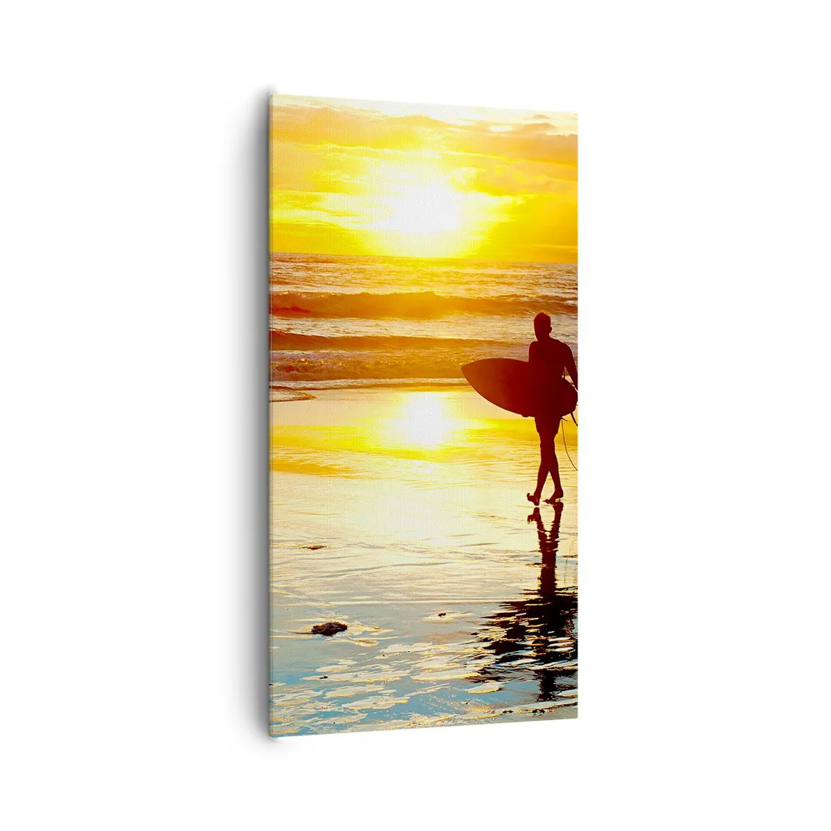 Lærredstryk - Billede på lærred - Krigerens tilbagevenden - 65x120 cm