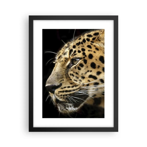 Plakat i sort ramme - Rolig, fokuseret, klar - 30x40 cm